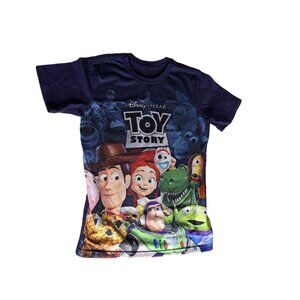 Disney Pixar Toy Story Cast & Logo Boys T-Shirt M 7/8